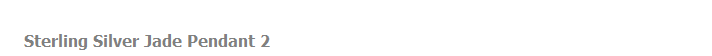 Sterling Silver Jade Pendant 2
