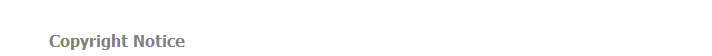      Copyright Notice